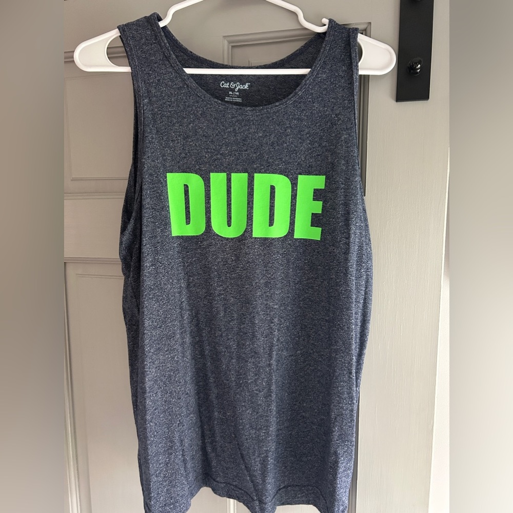 Cat and Jack kids tank top DUDE xl (16)